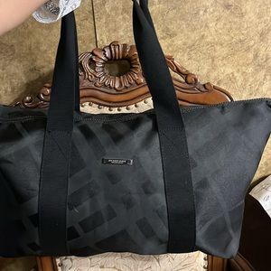 🖤BURBERRY FRAGRANCE EXTRA LARGE TOTE 25" BY 13.5" BY 5" VERY LARGE BAG! BLACK.